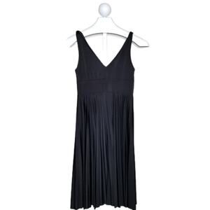 Soprano Accordion Pleated Empire Waist Tank Dress